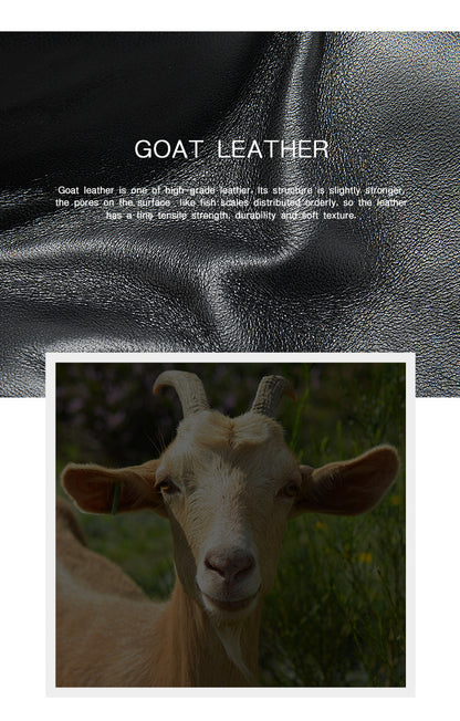 Men's short wallet sheepskin Korean fashion coin purse card holder multifunctional wallet for men 