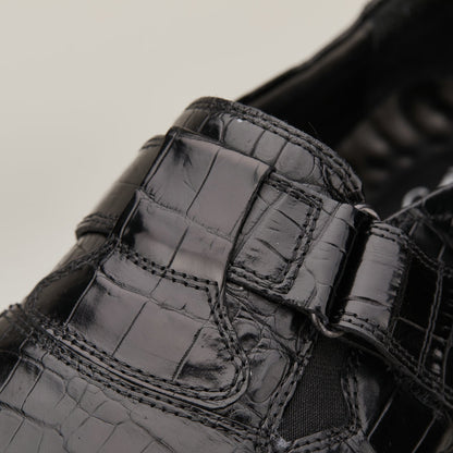 New Crocodile Belly Skin Men's Shoes Genuine Leather Moccasins Men's Leather Shoes 