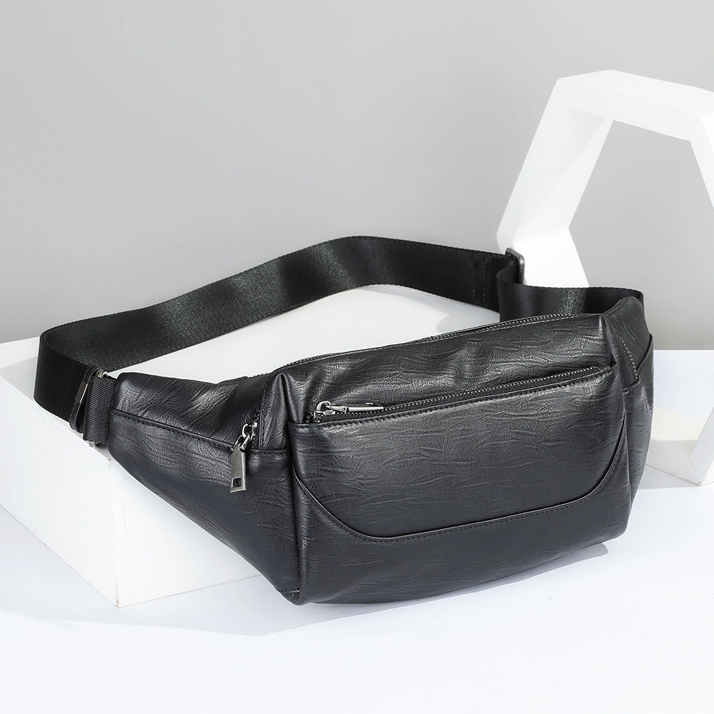 Men's Waist Bag Sports Fashion Casual Commuting Bust Bag Shoulder Bag 