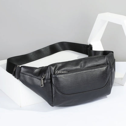 Men's Waist Bag Sports Fashion Casual Commuting Bust Bag Shoulder Bag 