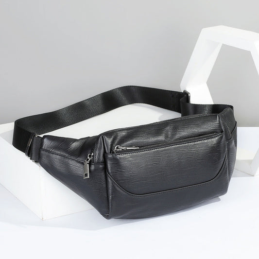 Men's Waist Bag Sports Fashion Casual Commuting Bust Bag Shoulder Bag 
