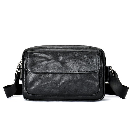Men's Shoulder Bag Made of Genuine Cowhide Leather Casual Fashion Men's Crossbody Bag 