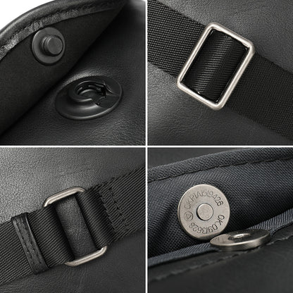 Men's Shoulder Bag Made of Cowskin Genuine Leather High Quality Waterproof Fashion Men Crossbody Bag 