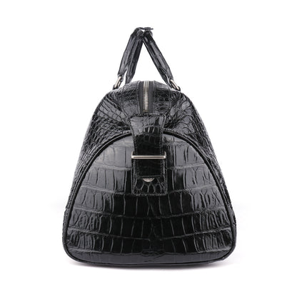 Ladies large capacity crocodile leather ladies bag genuine leather bag casual sports fitness Boston bag