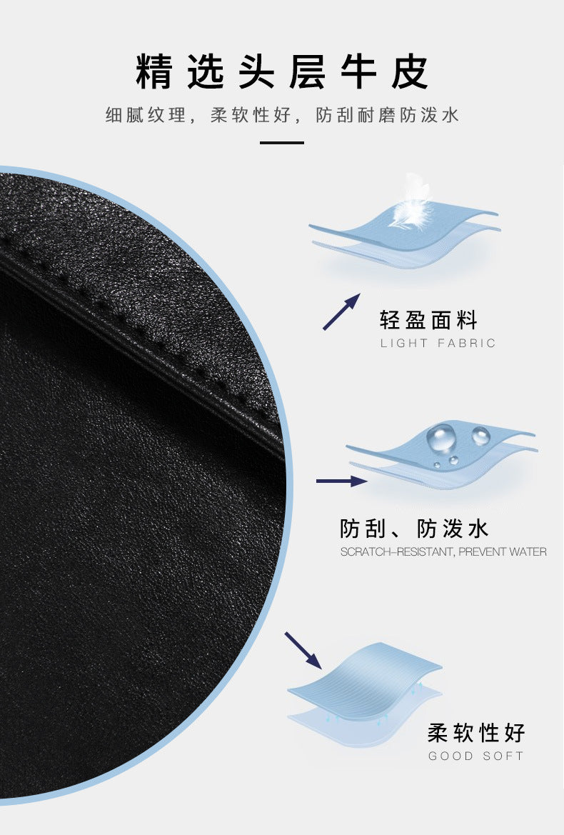 Men's Shoulder Bag Made of Cowhide Genuine Leather High Quality Business Casual Crossbody Bag 