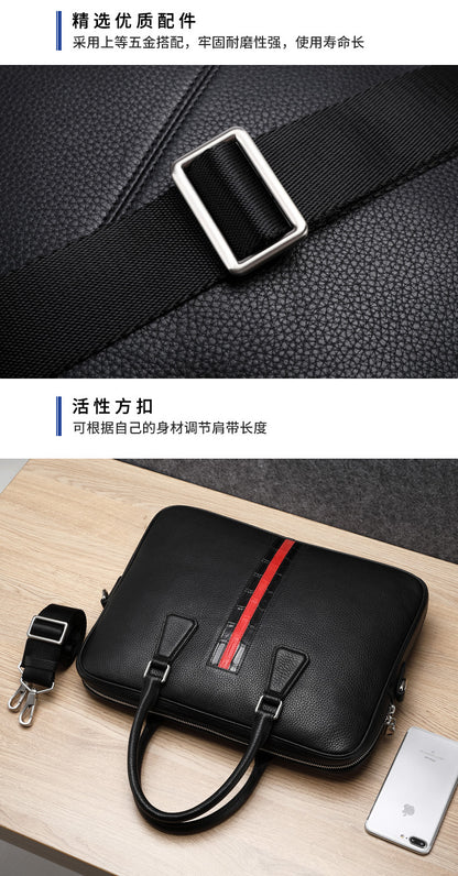 Men's handbag Men's handbag Genuine cowhide leather computer bag Business briefcase 