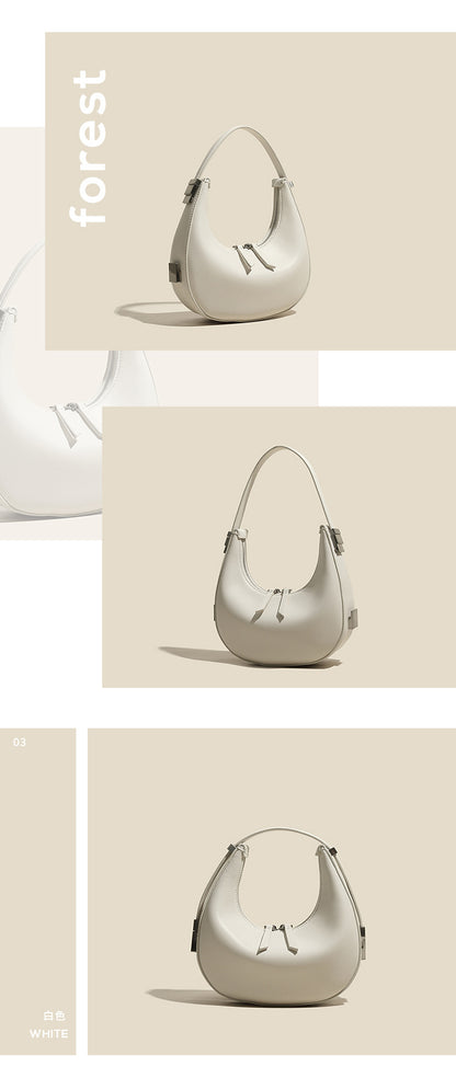 Women's Handbag Half Moon Bag Underarm Bag One Handle Bag Fashion