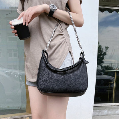 Chain Bag Women's Fashion Casual Texture Bubble Pattern Crossbody Bag Underarm Bag Trend