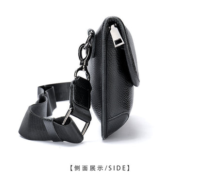 Men's Shoulder Bag Genuine Cowhide Leather Simple Fashion Men's Crossbody Bag 