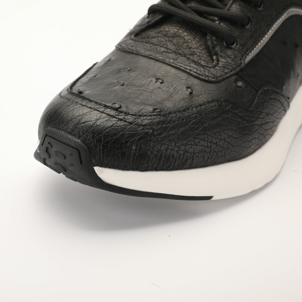 Ostrich skin men shoes genuine leather simple fashion casual shoes 