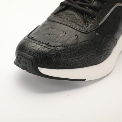 Ostrich skin men shoes genuine leather simple fashion casual shoes 