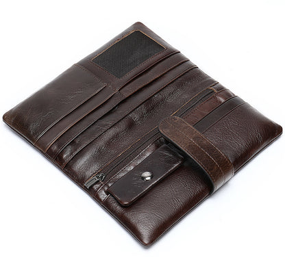 Men's Wallet RFID Coin Card Holder Retro Large Capacity Clutch Bag Men's Wallet 