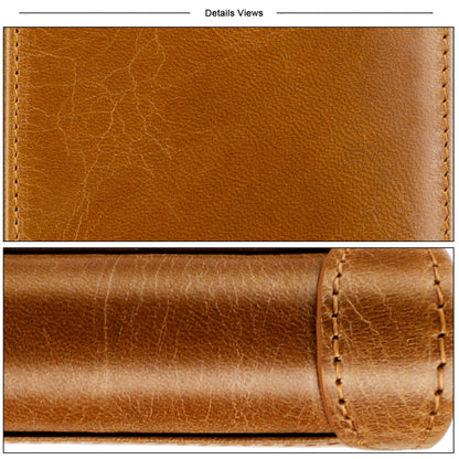 Men's wallet genuine cowhide leather RFID anti-theft brush large capacity multi-functional men's wallet 