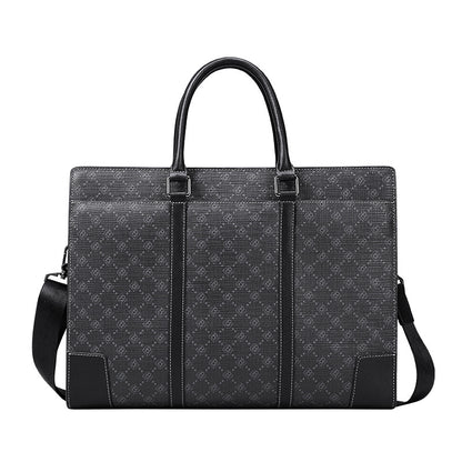 Men's Briefcase Simple Fashion Large Capacity Handbag Business Casual Handbag Crossbody Shoulder Bag 