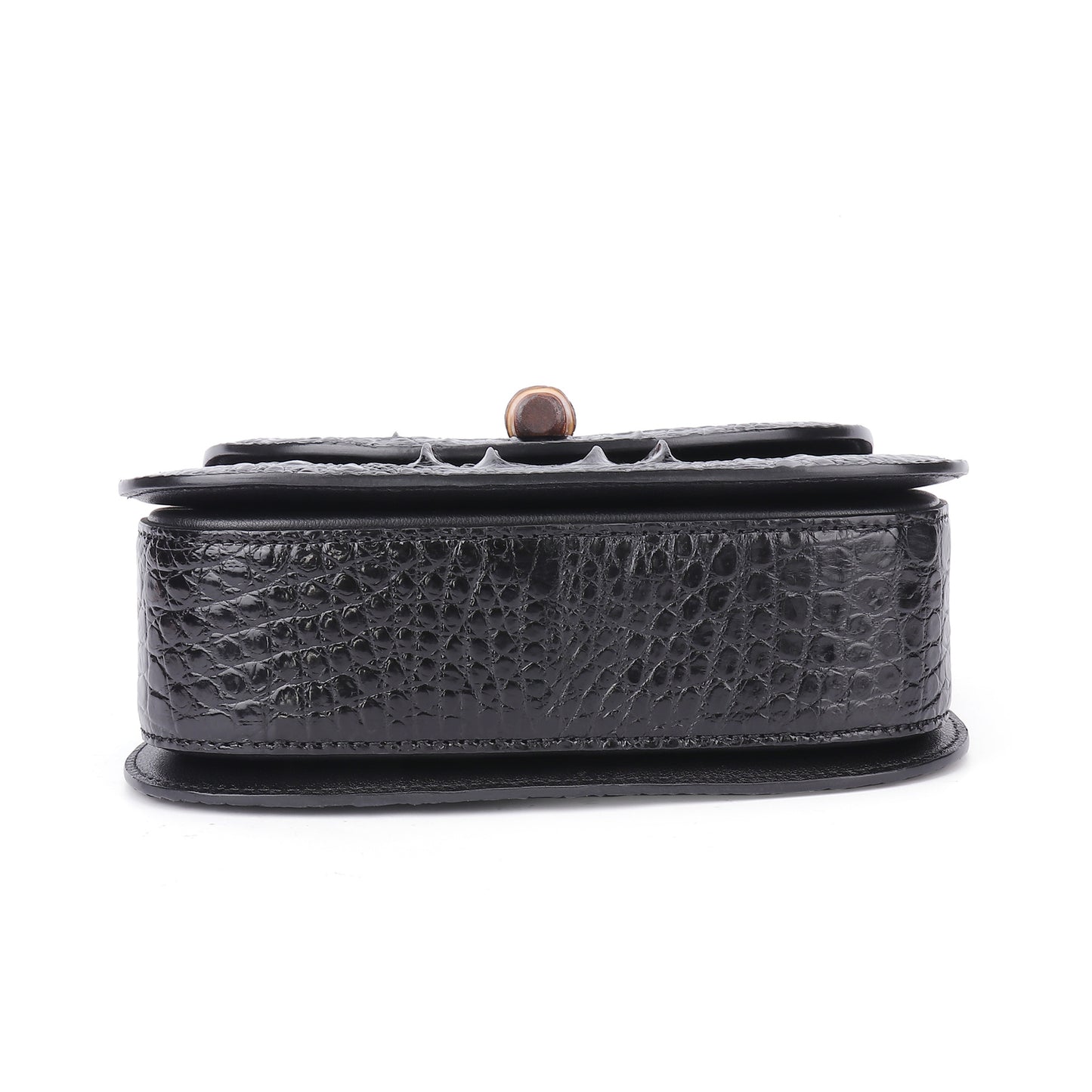 Crocodile leather women bag casual trend bamboo section bag shoulder bag handbag high quality