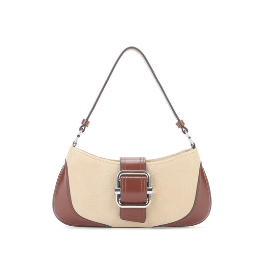 Women's Handbag Retro Patchwork Rucksack Shoulder Bag Underarm Bag Trend