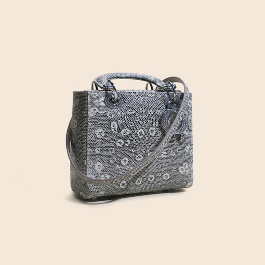 Lizard pattern luxury genuine leather women's bag leather tote bag crossbody bag 2way bag fashion