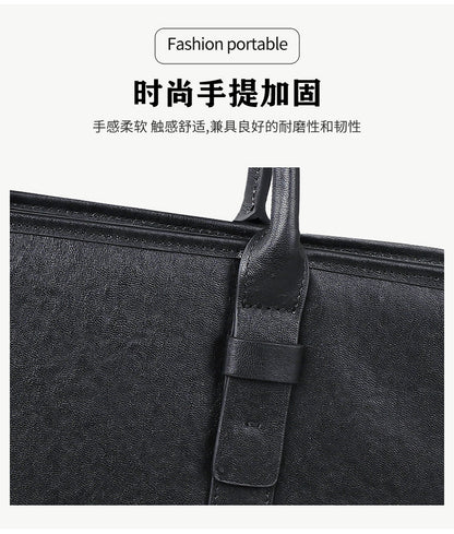 Men's handbag, genuine cowhide leather, handbag, crossbody bag, large capacity computer briefcase 