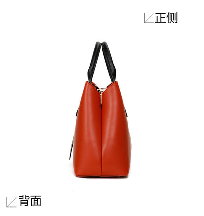 Genuine leather women's bag trend tote bag large capacity fashion shoulder bag handbag that goes with anything.bag
