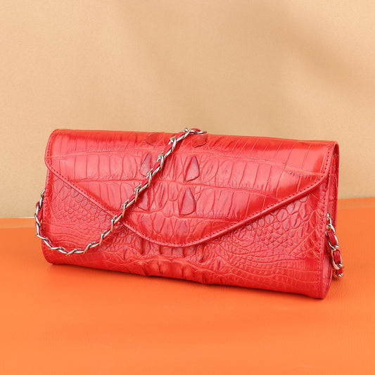 Crocodile leather women handbag casual shoulder bag clutch bag high quality