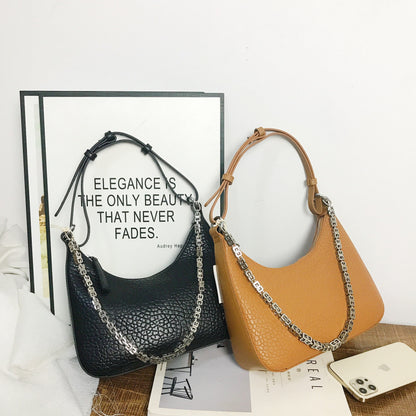 Chain Bag Women's Fashion Casual Texture Bubble Pattern Crossbody Bag Underarm Bag Trend