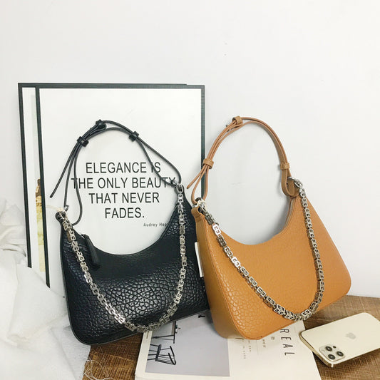 Chain Bag Women's Fashion Casual Texture Bubble Pattern Crossbody Bag Underarm Bag Trend