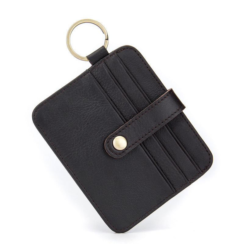 Men's wallet cowhide thin coin card holder casual card bag for men 
