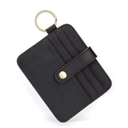 Men's wallet cowhide thin coin card holder casual card bag for men 