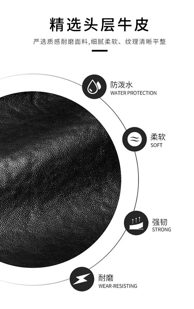 Men's handbag, genuine cowhide leather, crossbody bag, business, large capacity briefcase, computer bag 