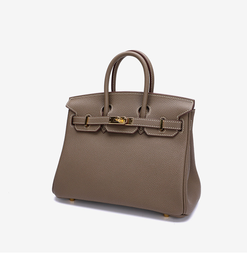 Women's Bag Leather Tote Bag Genuine Leather Bag Hand Sewn Waxed Thread Handbag