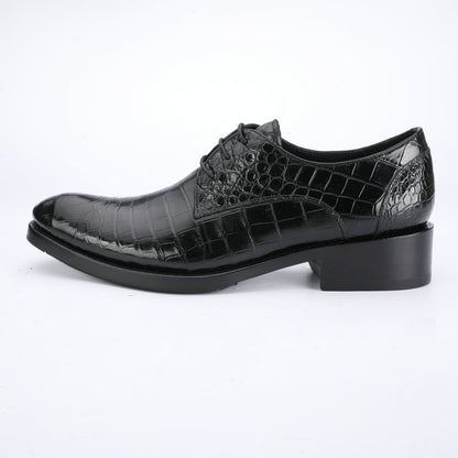 Crocodile Belly Skin Men's Leather Shoes Made of Genuine Leather Luxury Formal Business Shoes 