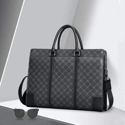 Men's Briefcase Simple Fashion Large Capacity Handbag Business Casual Handbag Crossbody Shoulder Bag 