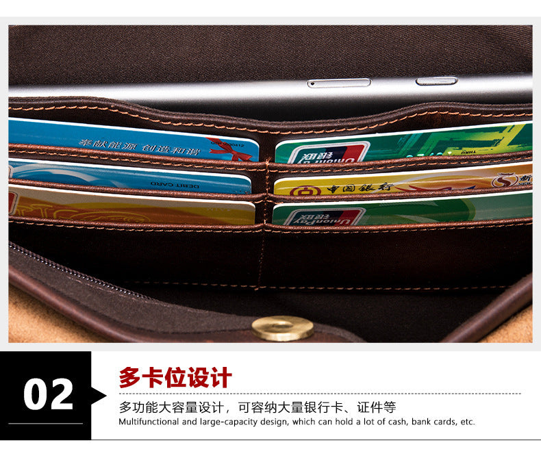 Men's Wallet Clutch Bag Casual File Bag Men's Wallet 