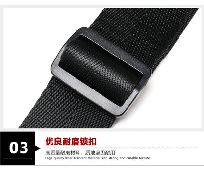 Men's Waist Bag Sheepskin Genuine Leather Fashion Casual Simple Multifunctional Crossbody Bust Bag 