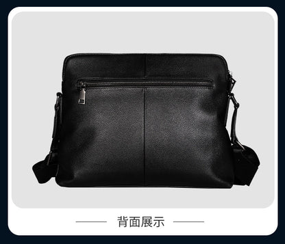 Men's Shoulder Bag Made of Genuine Cowhide Leather High Quality Casual Crossbody Bag 