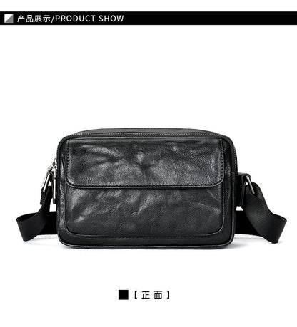 Men's Shoulder Bag Made of Genuine Cowhide Leather Casual Fashion Men's Crossbody Bag 