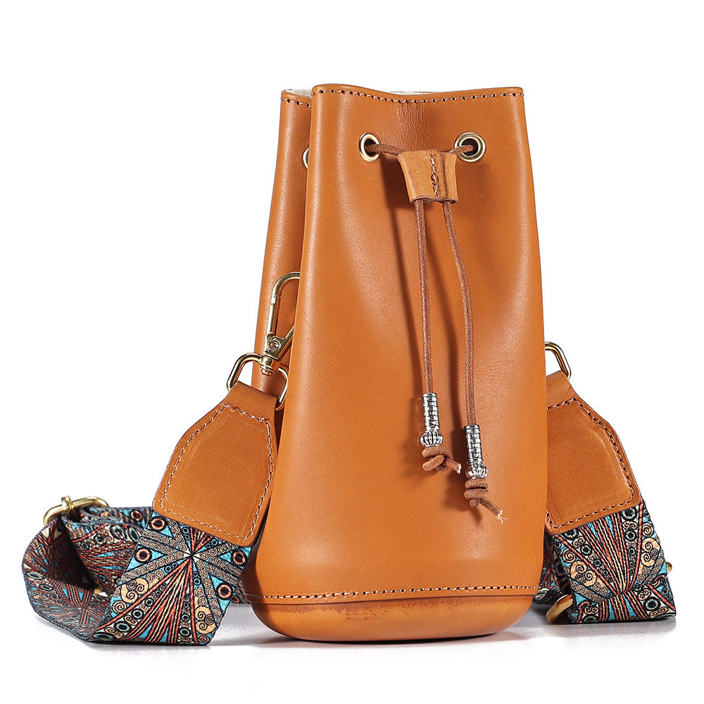 Genuine leather shoulder bag women's bag fashion crossbody bag cowhide Gyukawa