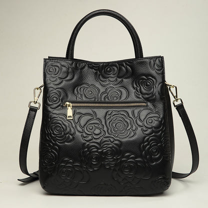 Women's Handbag Genuine Leather Women's Fashion Bag Shoulder Bag Tote Bag Large Capacity