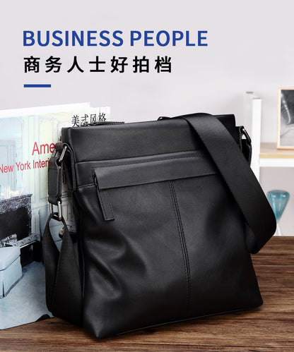 Men's Shoulder Bag Genuine Cow Leather Business Casual Korean Fashion Crossbody Bag for Men 