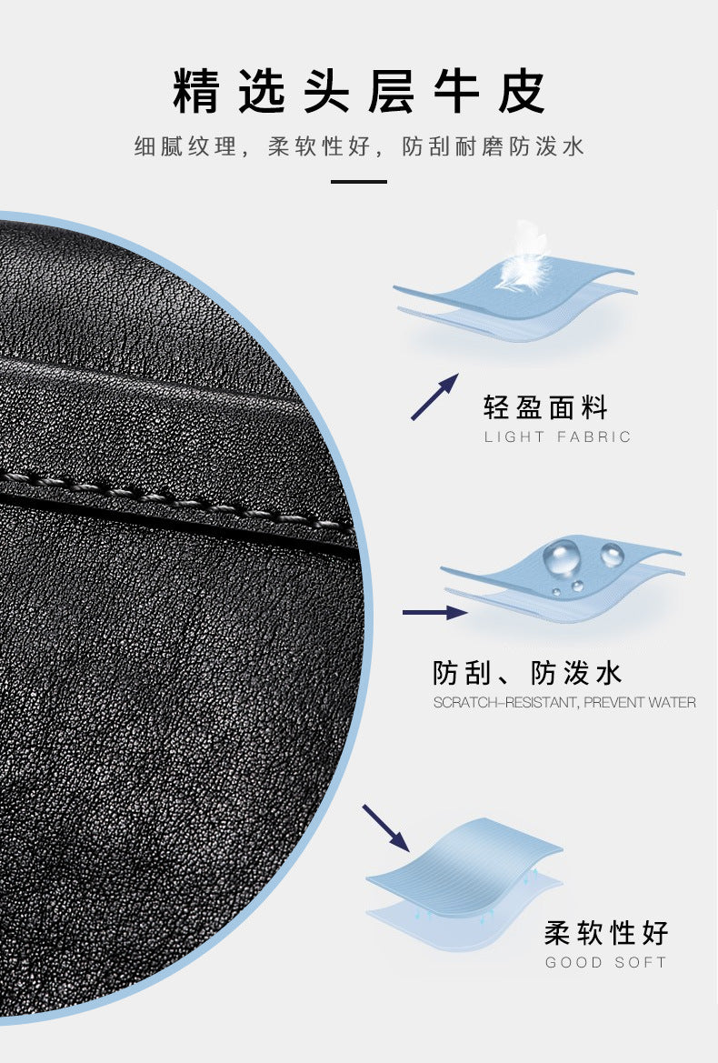 Men's Shoulder Bag Sports Bag Made of Genuine Cowhide Leather Casual Crossbody Bag for Men 
