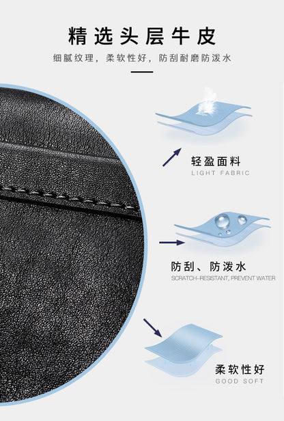 Men's Shoulder Bag Sports Bag Made of Genuine Cowhide Leather Casual Crossbody Bag for Men 