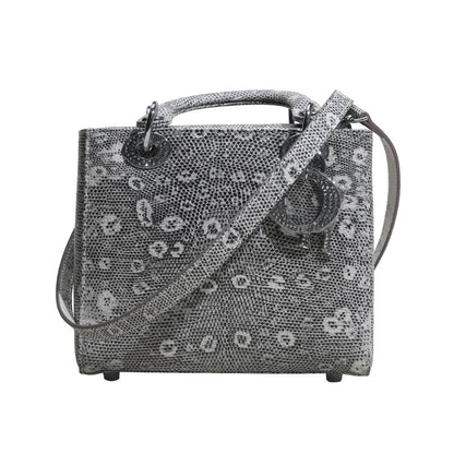 Lizard pattern luxury genuine leather women's bag leather tote bag crossbody bag 2way bag fashion