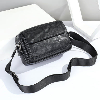 Men's Shoulder Bag Made of Genuine Cowhide Leather Casual Fashion Men's Crossbody Bag 
