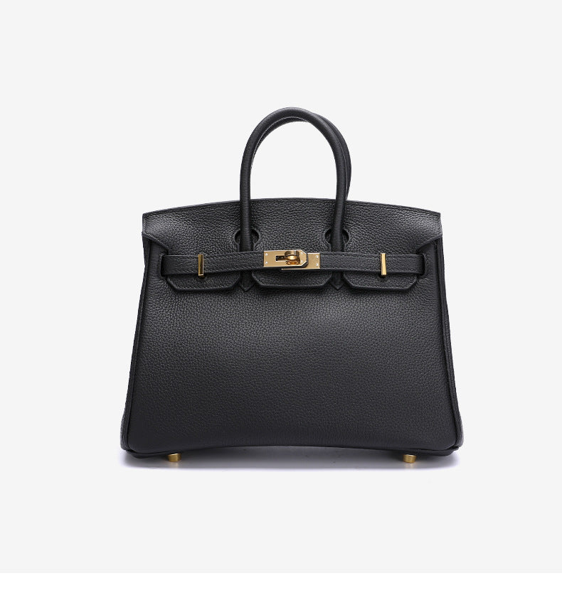 Women's Bag Leather Tote Bag Genuine Leather Bag Hand Sewn Waxed Thread Handbag