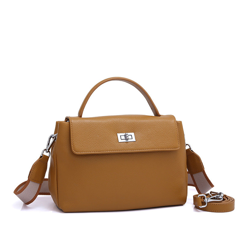Genuine leather women's bag soft cowhide bag fashion crossbody bag tote bag goes with everything