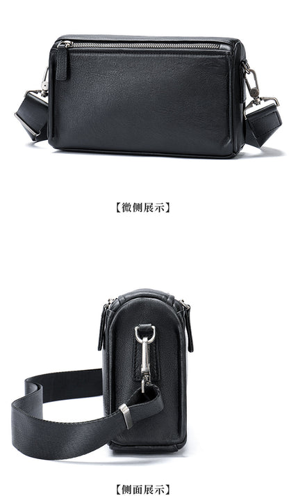 Men's Shoulder Bag Made of Genuine Cowhide Leather High Quality Men's Crossbody Bag Handbag 