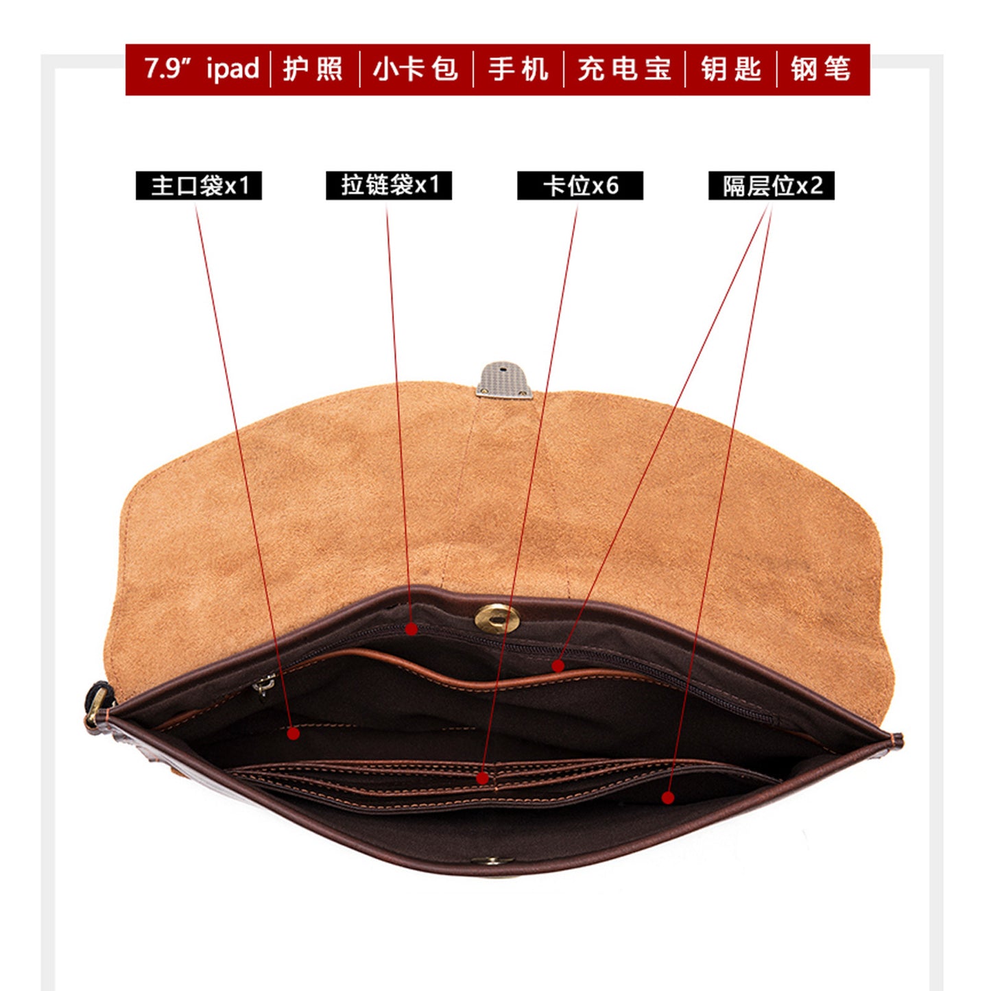 Men's Wallet Clutch Bag Casual File Bag Men's Wallet 