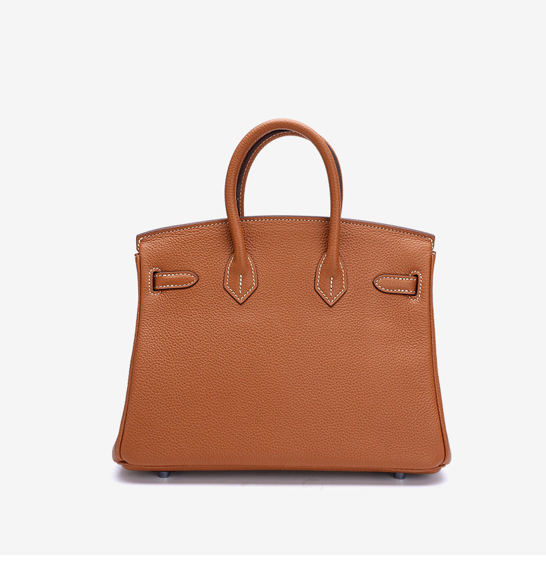Women's Bag Leather Tote Bag Genuine Leather Bag Hand Sewn Waxed Thread Handbag