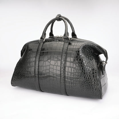 Crocodile Belly Skin Unisex Genuine Leather Travel Bag Luxury Travel Business Luggage Bag Super Large Capacity Handbag Handbag 