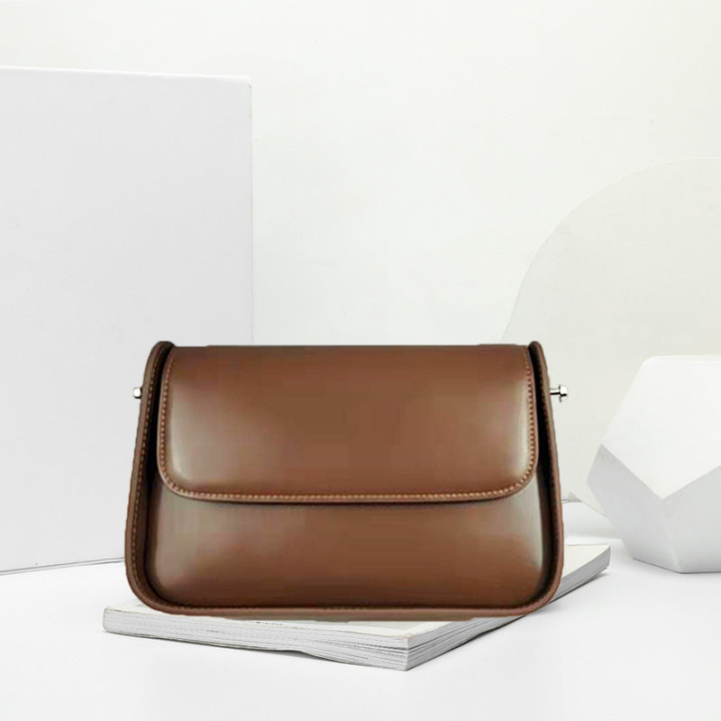 Genuine Leather Women Bag Crossbody Bag Women Retro Shoulder Bag Crossbody Bag Goes with Anything